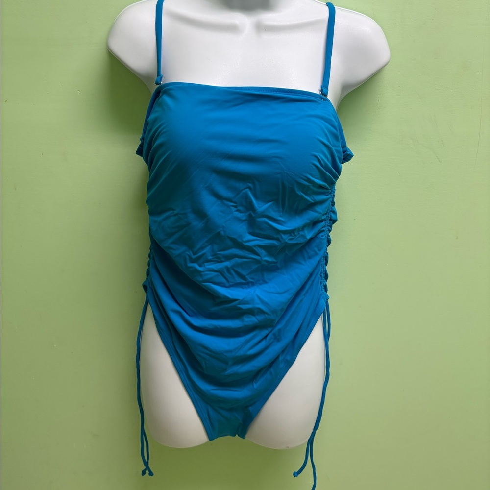 Blue Ruched Swimsuit NWT. #P154